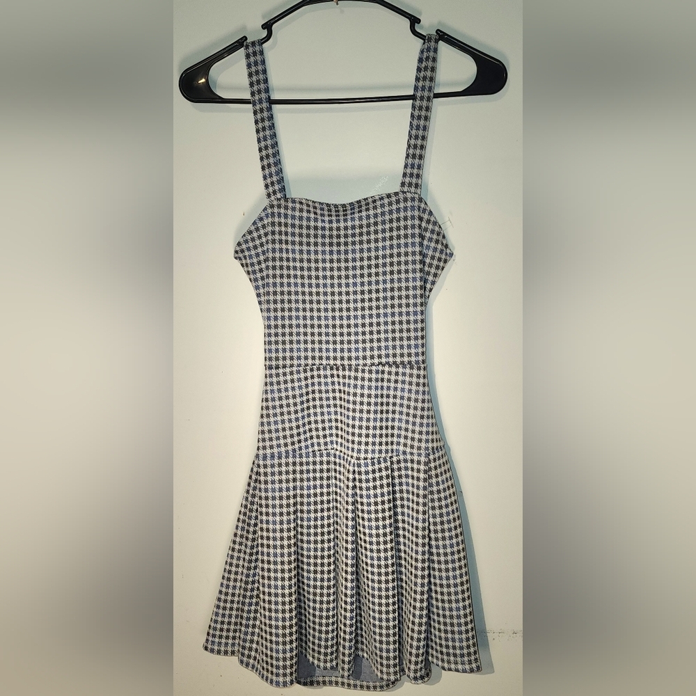 Rue21 Black and White Asymmetrical Sundress with Ruffled Hem